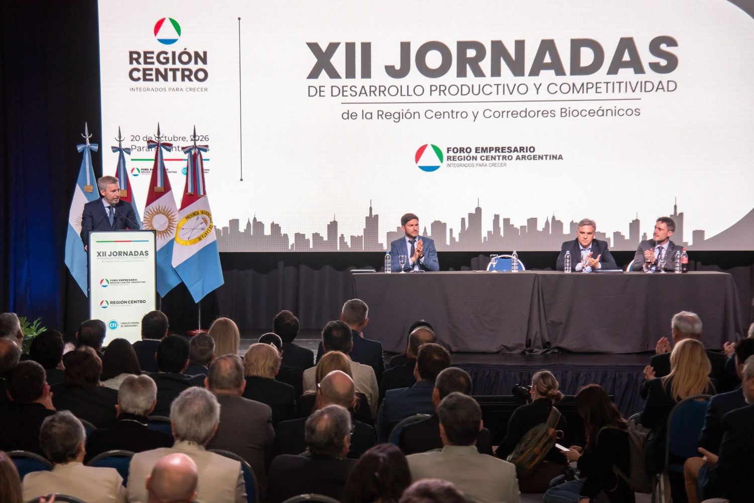 Frigerio, Pullaro y Llaryora coincidieron en fortalecer la Región Centro y reducir los costos de producción.