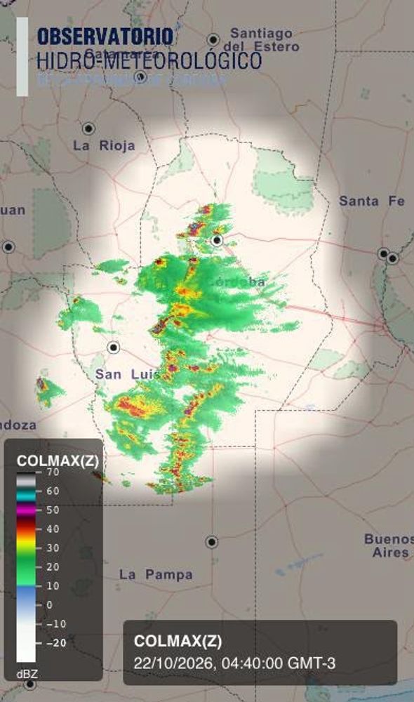 El clima en Córdoba para este jueves 22 de octubre.