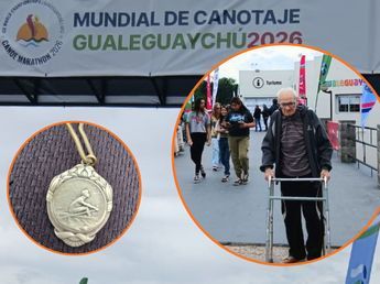 Compitió en los años 40, tiene 99 años y regresó al río del Mundial de Canotaje con sus medallas de juventud