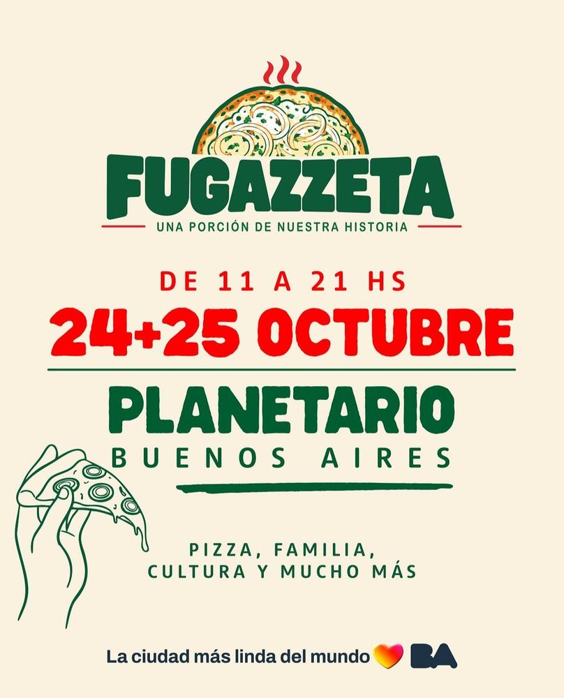 Llega el festival de la fugazzeta: cuándo y dónde será y qué reconocidas pizzerías participan