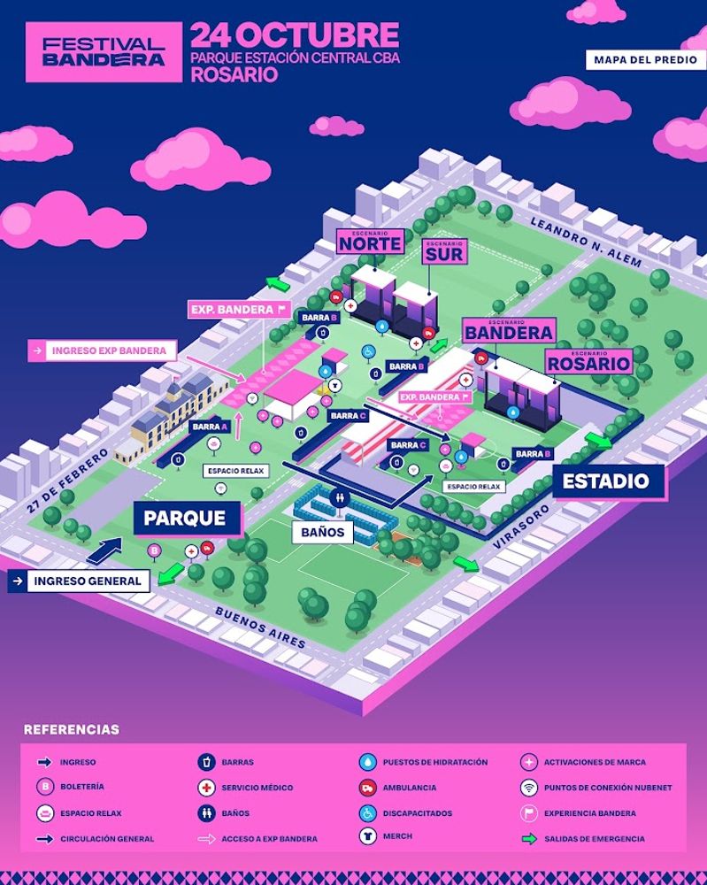 Festival Bandera 2026 en Rosario: horarios, grilla completa, entradas y todo lo que hay que saber