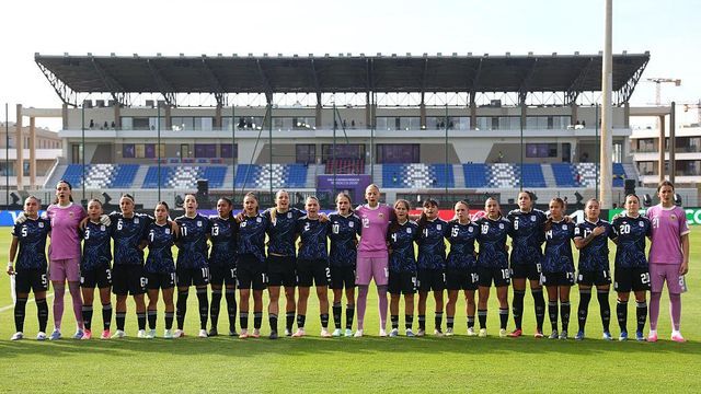 El plantel argentino Sub-17 durante el Mundial de Marruecos.