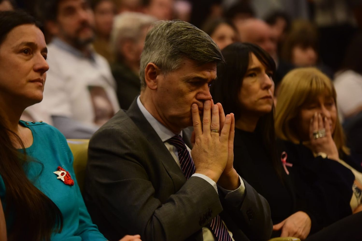 Conferencia de prensa donde la Justicia informó la identidad de 8 desaparecidos en La Perla.