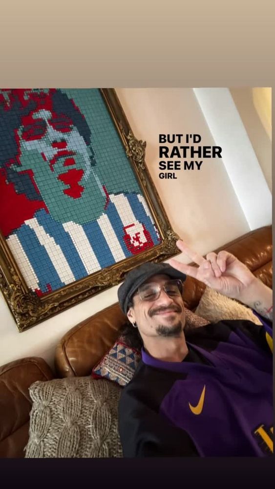 La primera foto de Daniel Osvaldo tras ser internado