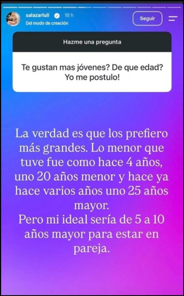 Luciana Salazar sorprendió al revelar que tuvo un romance con un hombre 20 años menor: “Soy exigente”