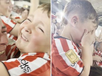 La emoción de Salvi, el niño furor en redes sociales, tras la clasificación de Estudiantes a la final de la Copa Libertadores