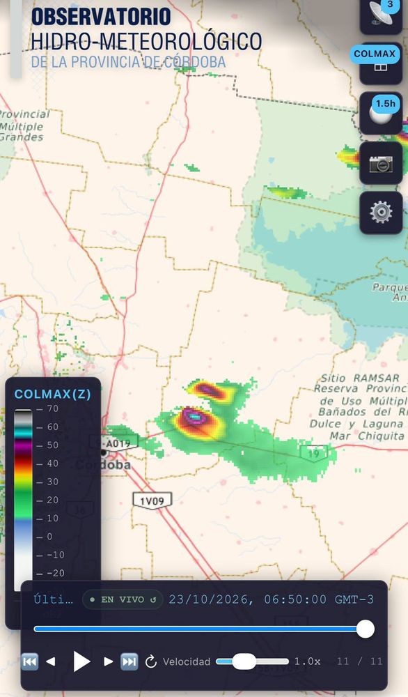 El OHMC compartió el detalle del pronóstico para este viernes 23 de octubre.