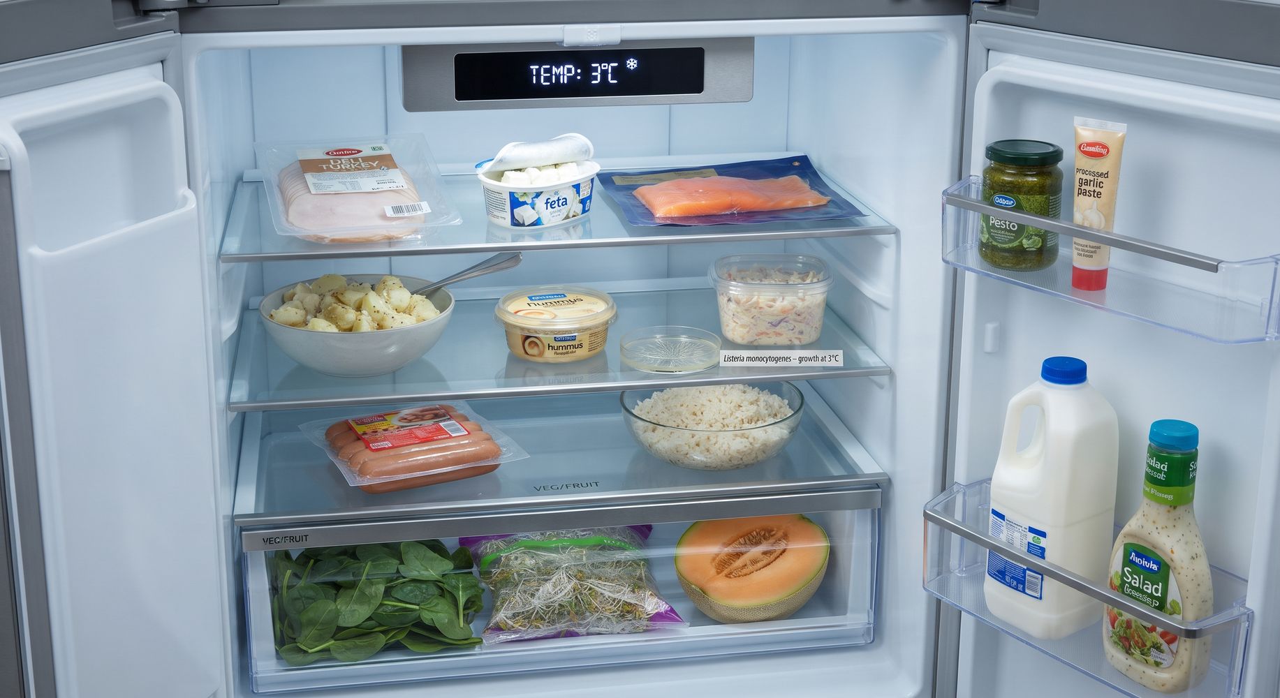 La peligrosa bacteria que puede crecer incluso dentro de la heladera: en qué alimentos de consumo diario puede encontrarse, qué riesgos tiene para la salud y cómo evitar una infección grave
