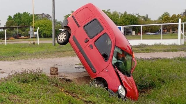Despistó sobre ruta 19