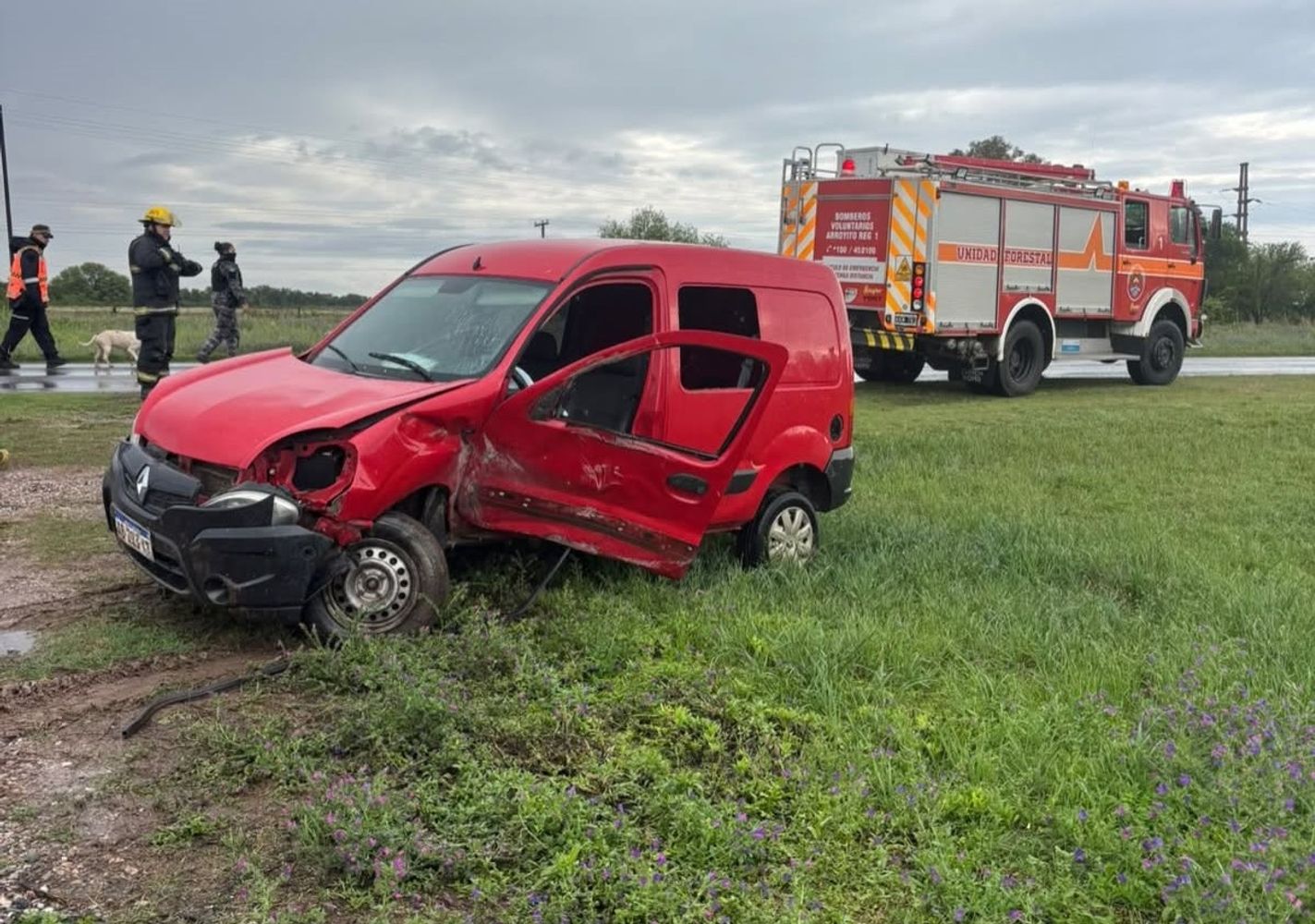 Despistó sobre ruta 19