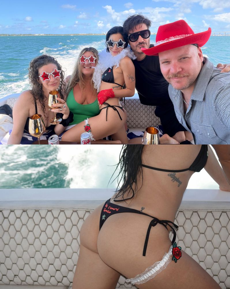 El llamativo detalle en la bikini de Lali durante su despedida de soltera en Miami