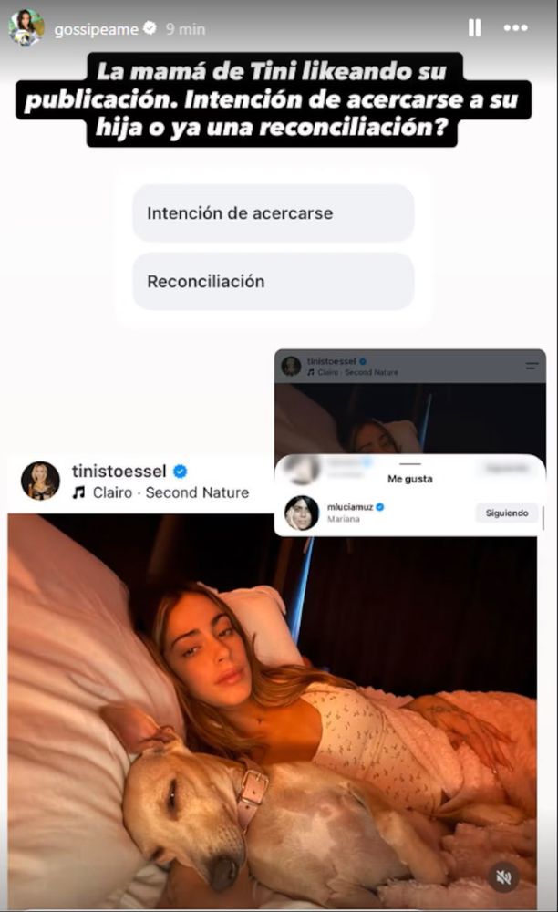 El gesto de la mamá de Tini Stoessel