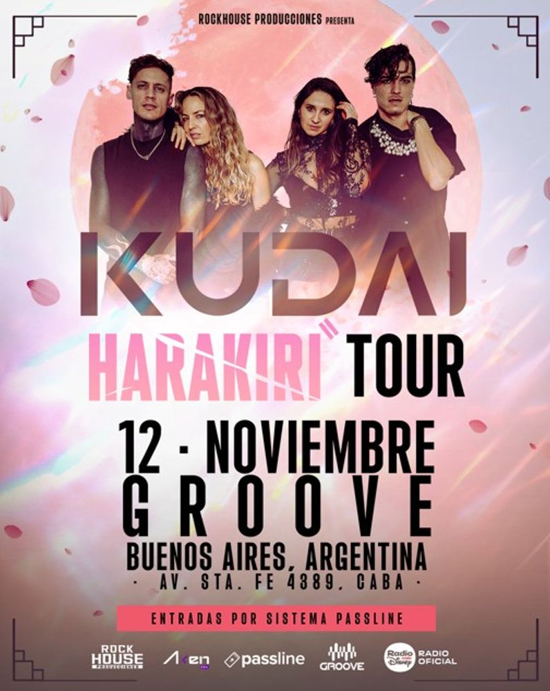 Kudai en Argentina 2026: precios de entradas y dónde comprarlas