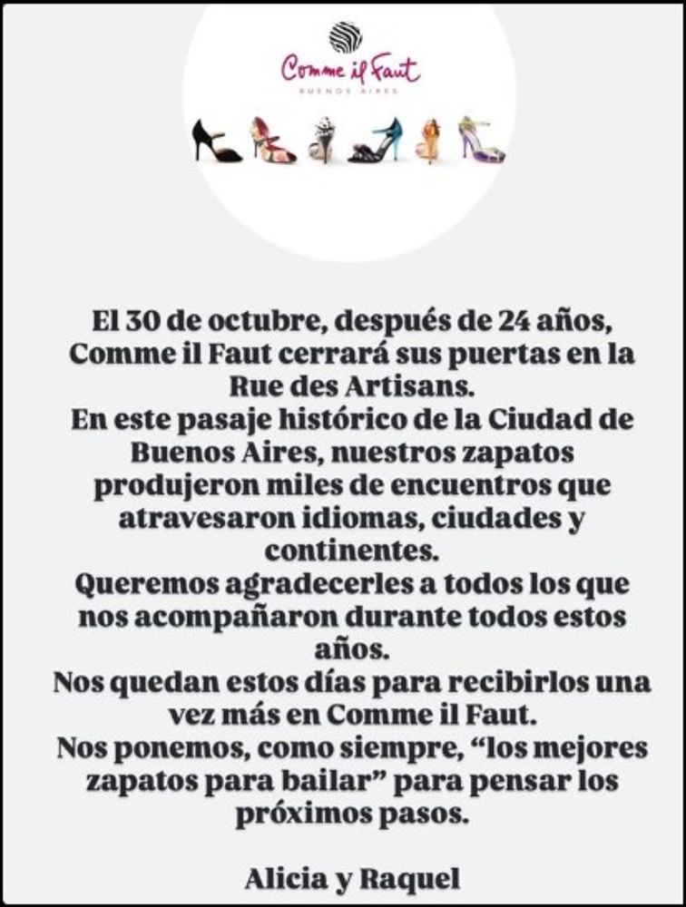 Tras 24 años de trayectoria y picos de 15.000 pares vendidos al año, cierra una histórica marca argentina de calzado.