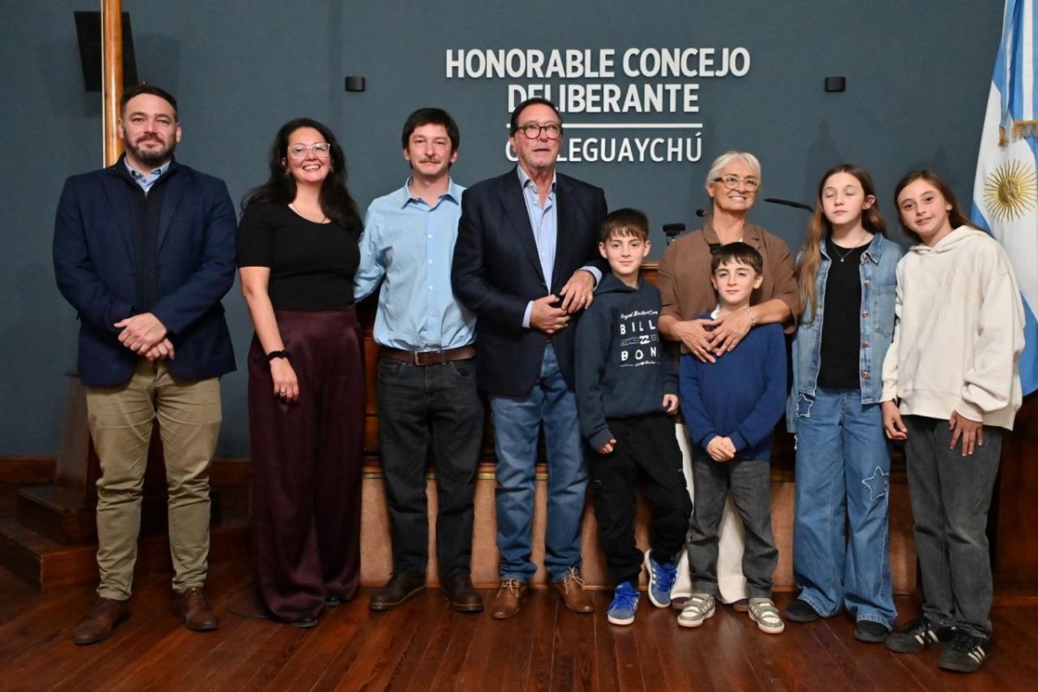 Guastavino junto a su familia.