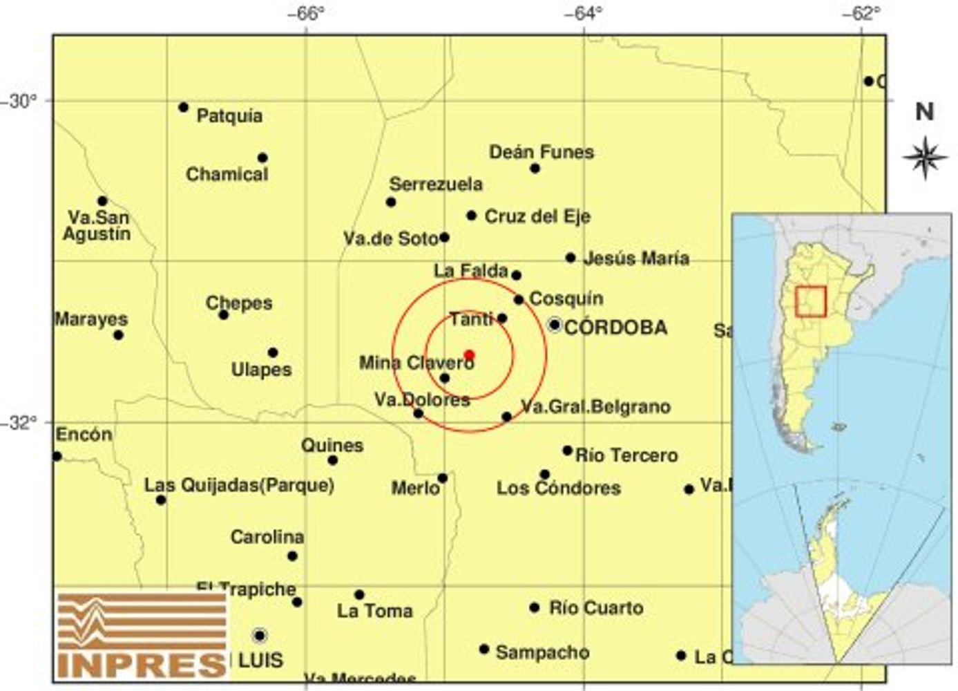 Temblor en Córdoba.