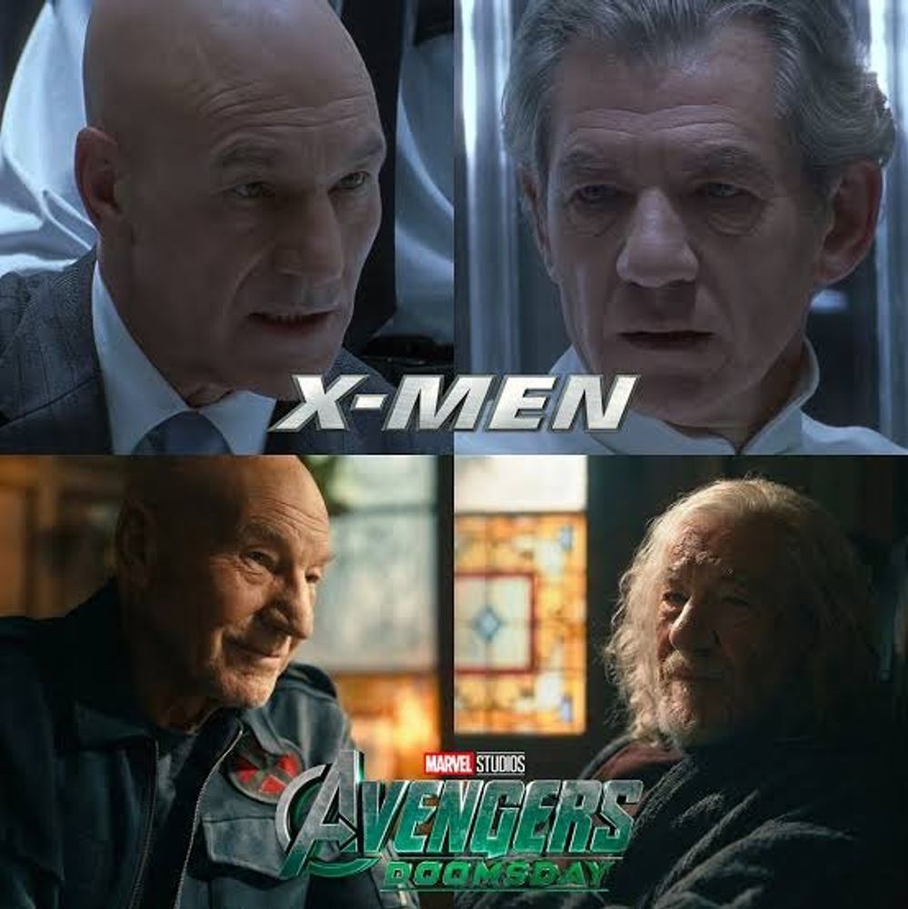 Patrick Stewart e Ian McKellen.
