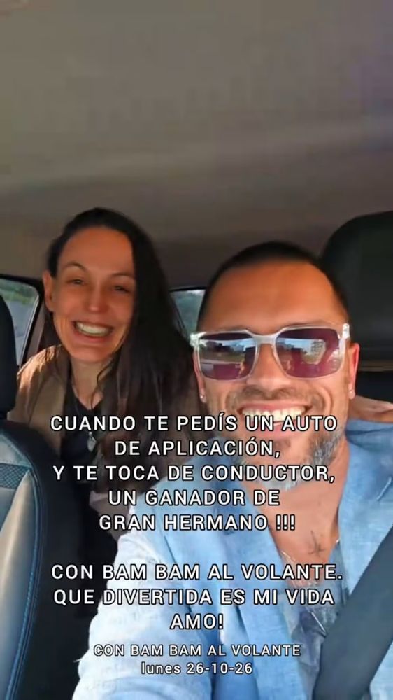 Ex Gran Hermano que es chofer de aplicación