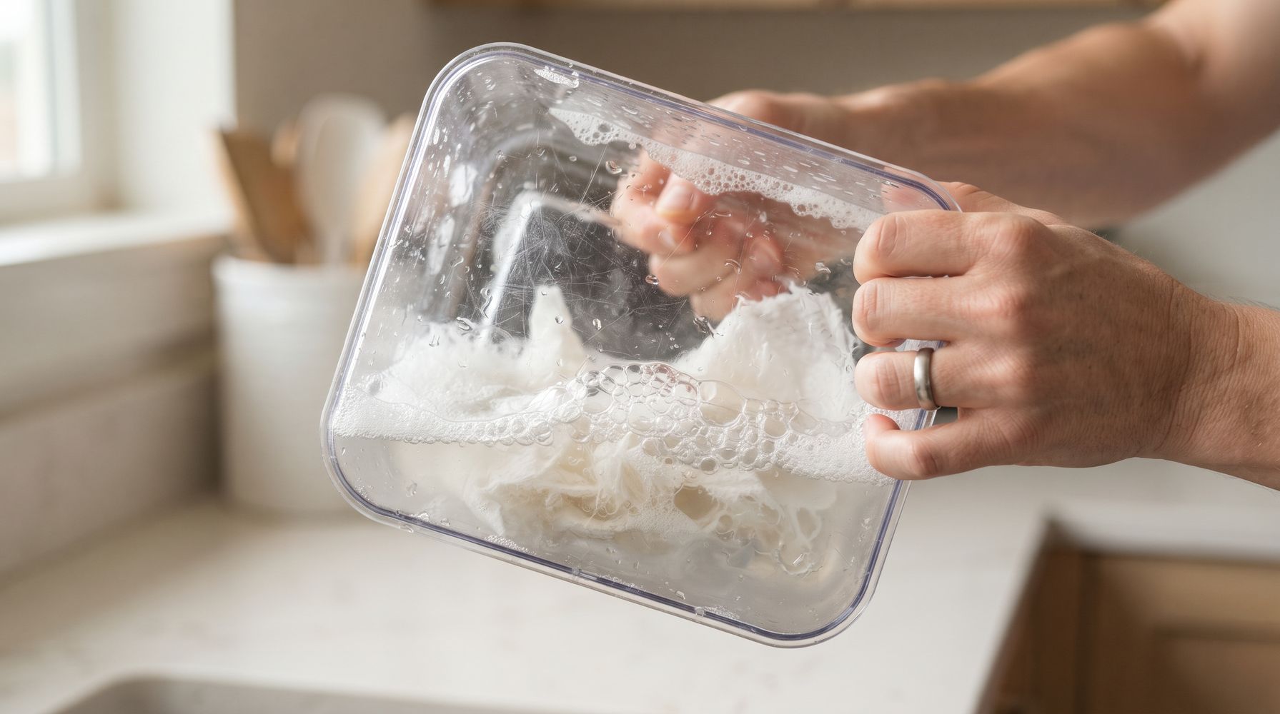 La clave para dejar los tuppers como nuevos.