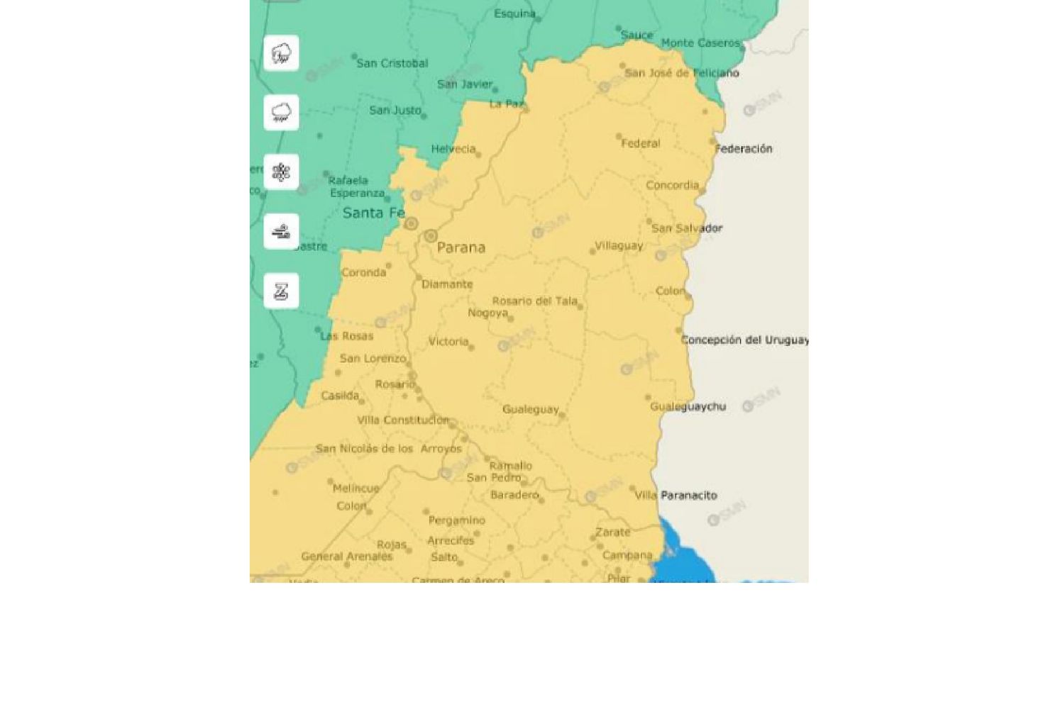 Alerta amarilla ER.