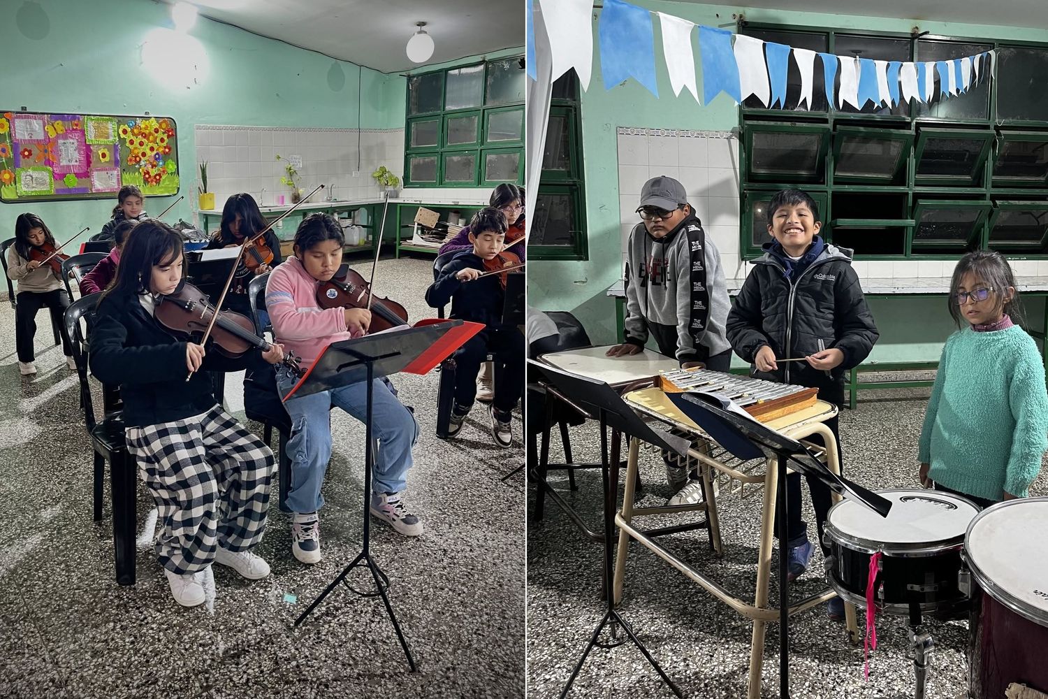 La estructura de la fundación es una herramienta para gestionar subvenciones, donaciones e inscripciones en diferentes convocatorias. Fundado en 2009, el proyecto Música con Alas incluye a niños desde los 6 años y genera oportunidades de formación para los jóvenes, con salida laboral en el campo del arte.