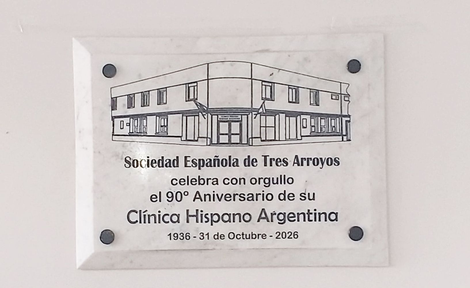 90 años de la Clínica Hispano, Tres Arroyos
