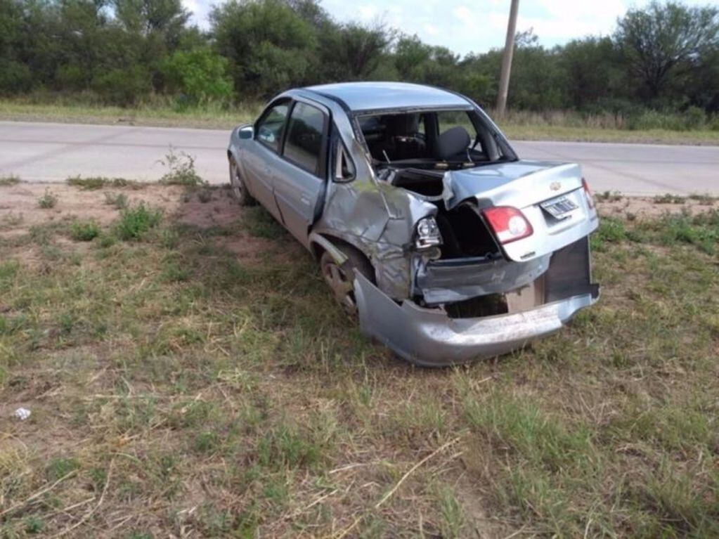 El accidente fue en el kilómetro 813 de la Autopista de las Serranías Puntanas.
