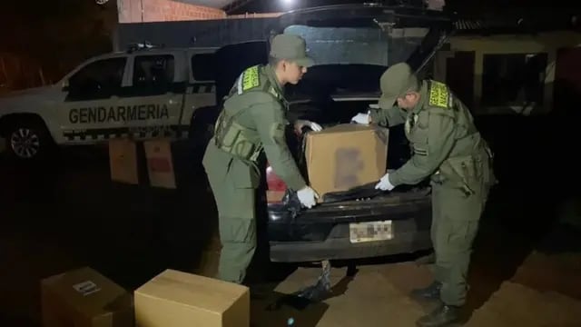 Gendarmería incautó importante cargamento de cigarrillos en Comandante Andresito