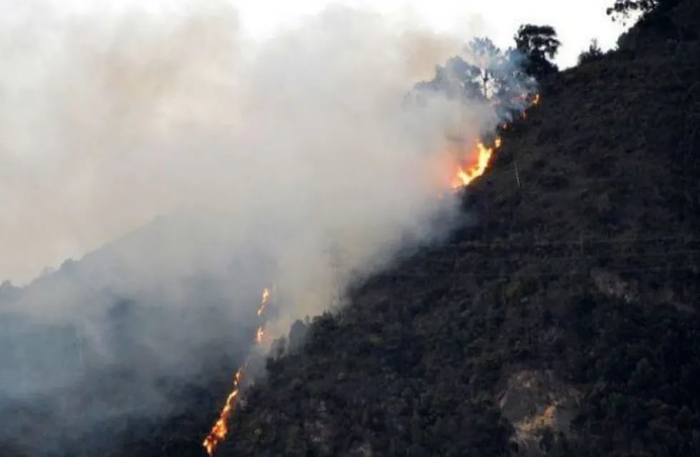 Chilecito: Incendio en las sierras de Santa Florentina