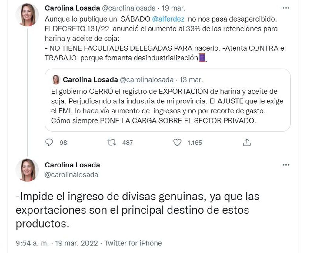 La periodista rosarina expresó su rechazo a través de redes sociales.