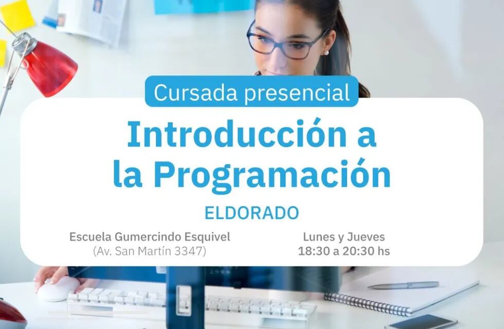 Inician inscripciones para curso de Introducción a la Programación en Eldorado.