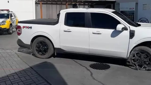 Misionero chocó con una camioneta Ford FX4 en Dionisio Cerqueira