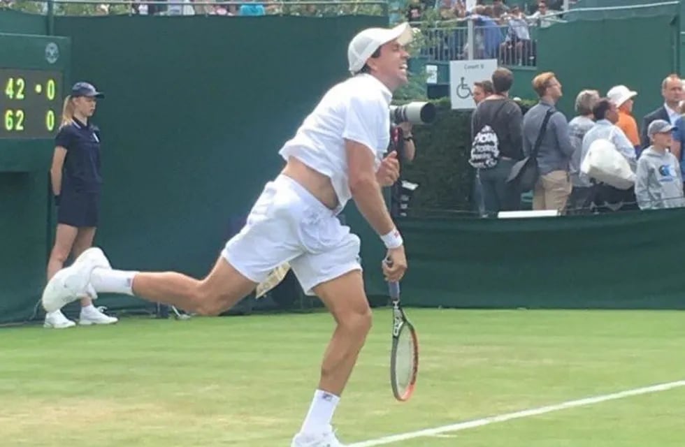 Carlos Berlocq, eliminado rápidamente de Wimbledon 2017.