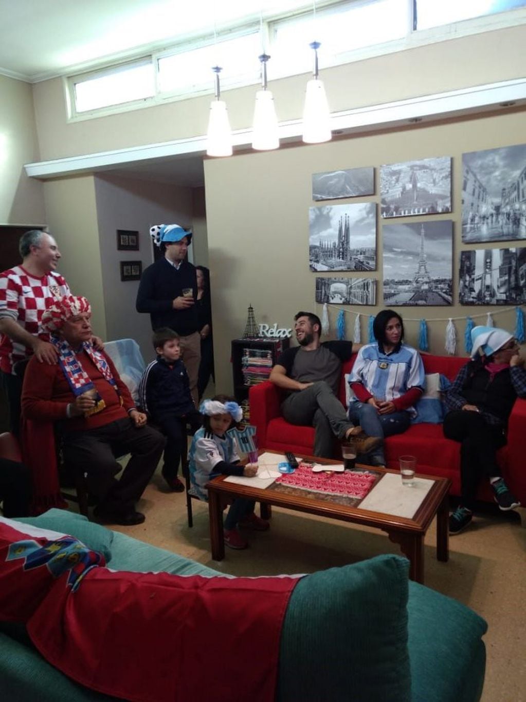 Argentina-Croacia en la casa de una familia croata en Córdoba.