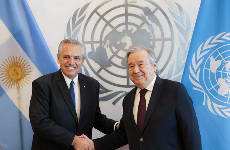 Fernández se reunió con Guterres, de la ONU.