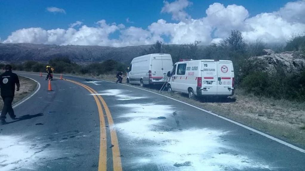 Accidente de tránsito en las Altas Cumbres