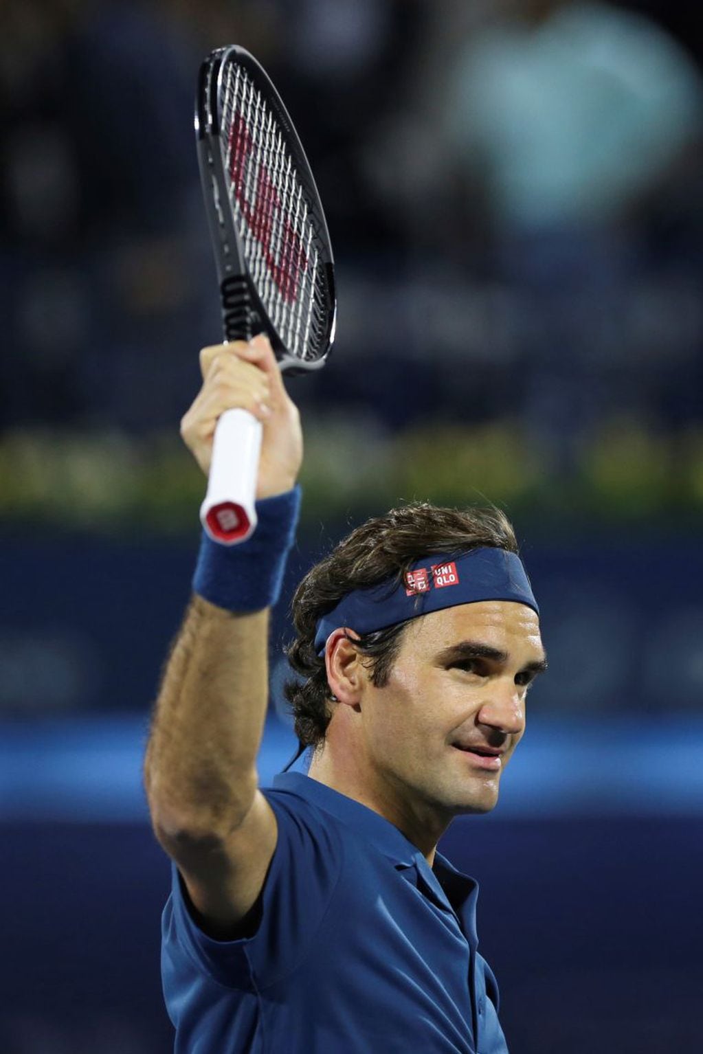"Es muy especial ganar por octava vez combinada con el 100º trofeo", declaró Roger luego del partido (AP Photo/Kamran Jebreili)