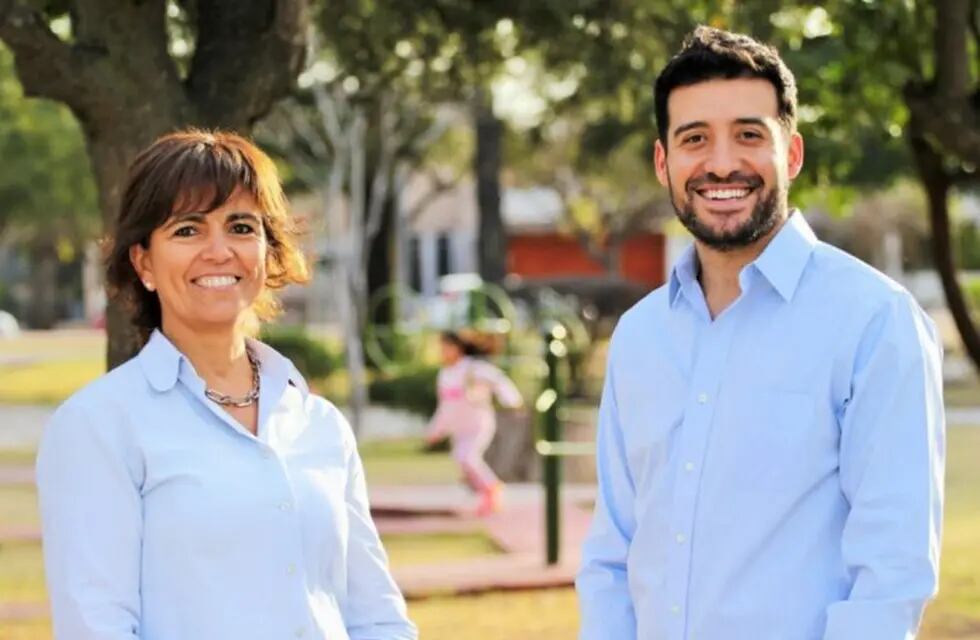 Eugenia Gallardo y Alejandro Cacace, candidatos a diputados nacionales.