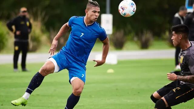 Diego Valoyes metió un gol en el amistoso entre Talleres y Almirante Brown