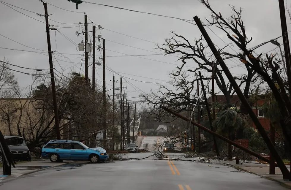 El potente huracán Michael dejó al menos dos muertos e importantes daños en Florida. Foto: AFP.