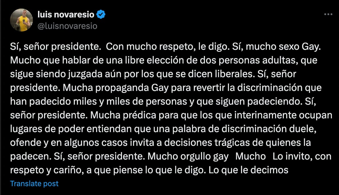 El rosarino no se quedó callado ante la burla del funcionario.