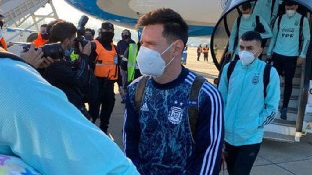 Lionel Messi llegó al país.