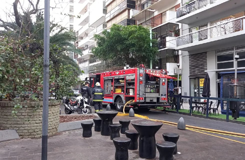 Incendio de un edificio en Palermo