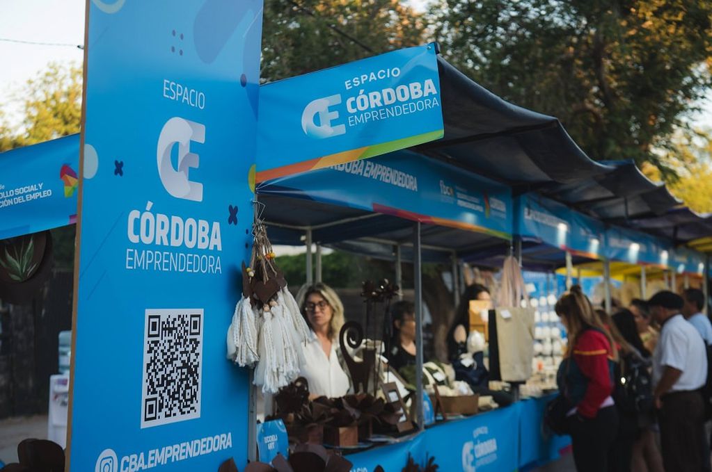 Alrededor de 20 emprendedores participaron del espacio de Córdoba Emprendedora en el Festival de Jesús María.
