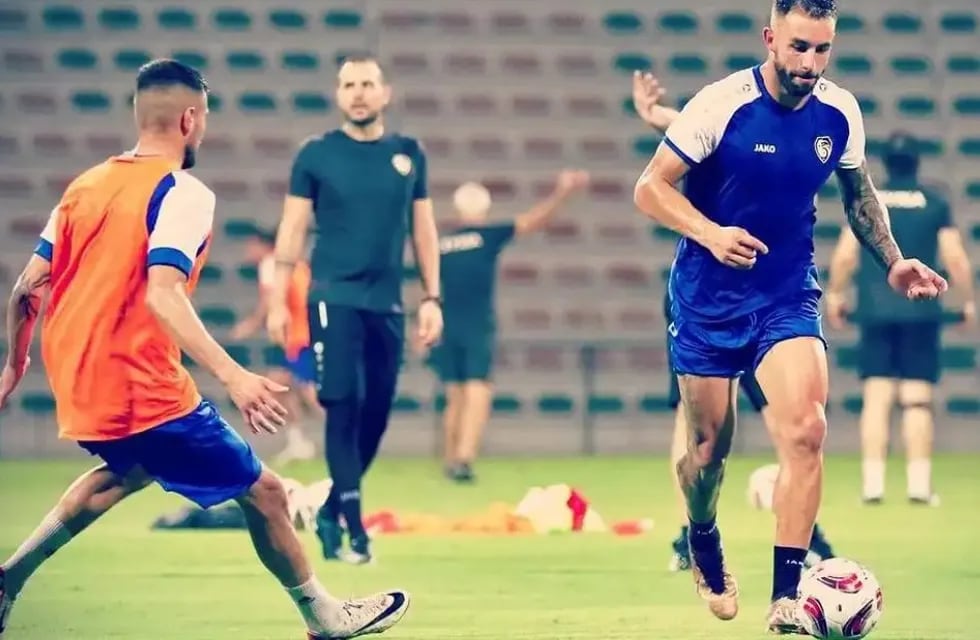 Ibrahim Hesar, delantero de Belgrano, se entrenó y jugó en la Selección de Siria en un amistoso ante Kuwait