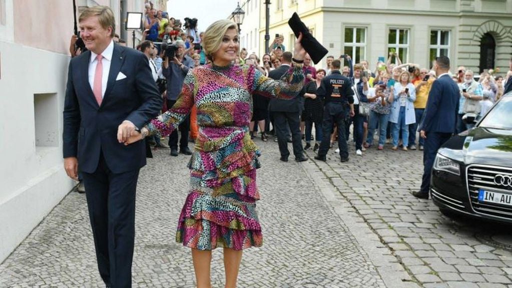 El vestido reciclado de la reina Máxima que causó furor en internet (Instagram/ queen.maxima)