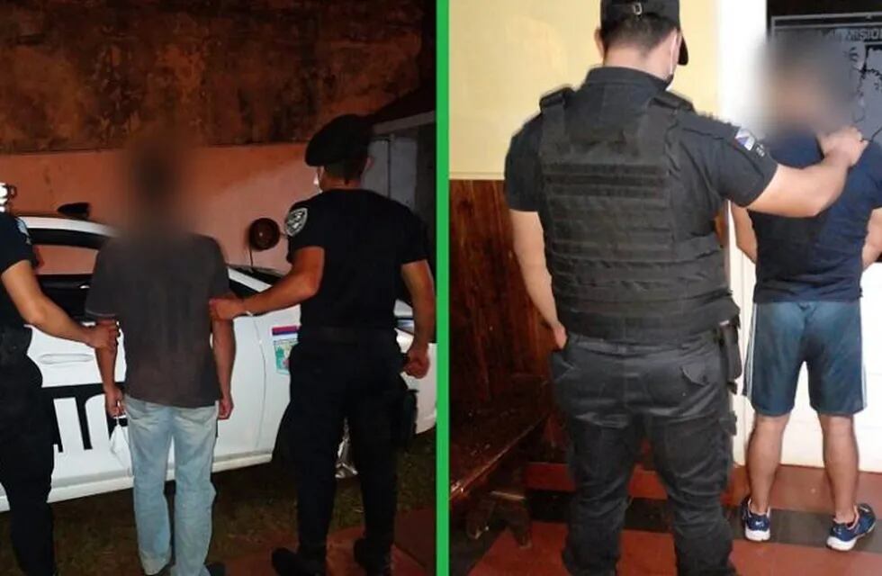 Varios operativos y dos hombres detenidos que se hallaban prófugos de la Justicia en Oberá y Colonia Guaraní.
