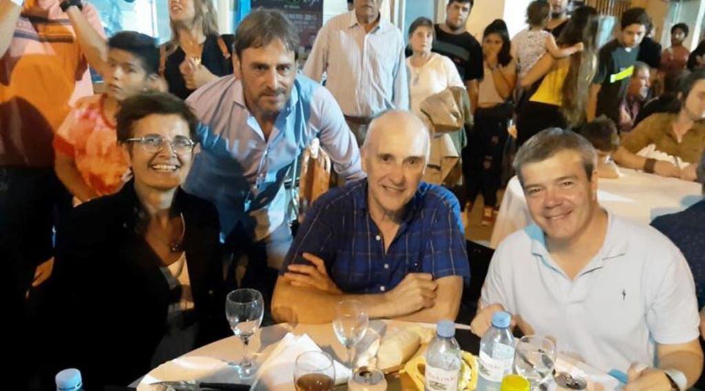 De izquierda a derecha, Maggio, Pratto, Lorenzo y el ministro de Desarrollo Social Diego Álvarez (APN)