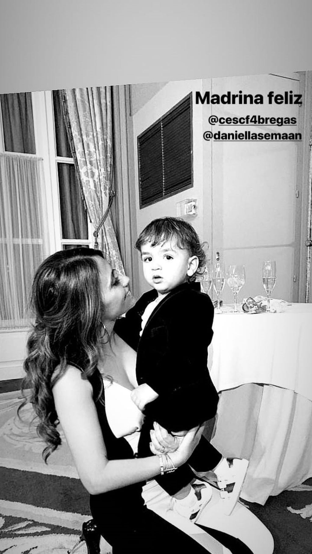 Antonela, madrina del pequeño Leo (Foto: Instagram)
