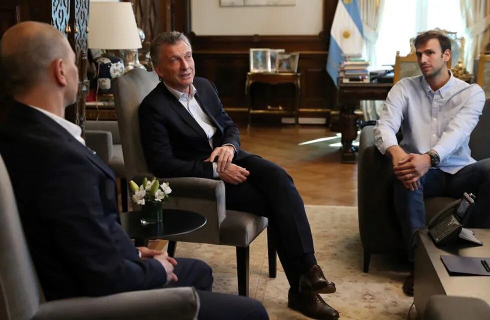 Macri recibió a la Selección de básquet. (crédito: Presidencia)